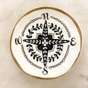 Compass Ring Tray/ Jewelry Dish
